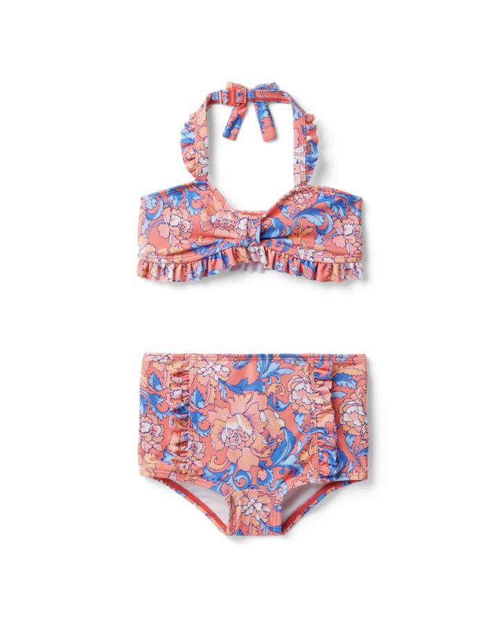Floral Halter 2-piece Swimsuit