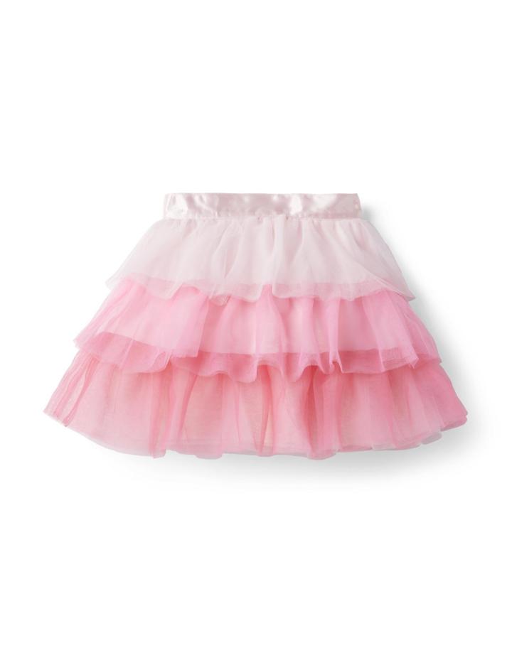 Ombre Tiered Tulle Skirt