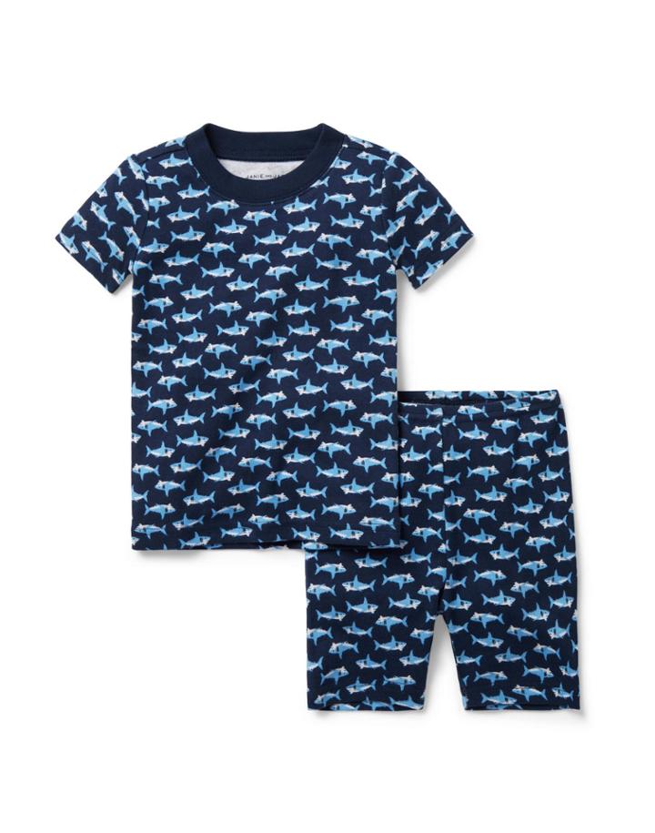 Sea Of Sharks Short Pajama Set