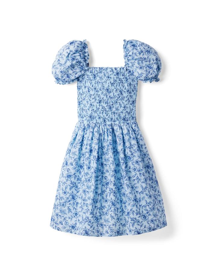 The Grace Floral Smocked Puff Sleeve Dress