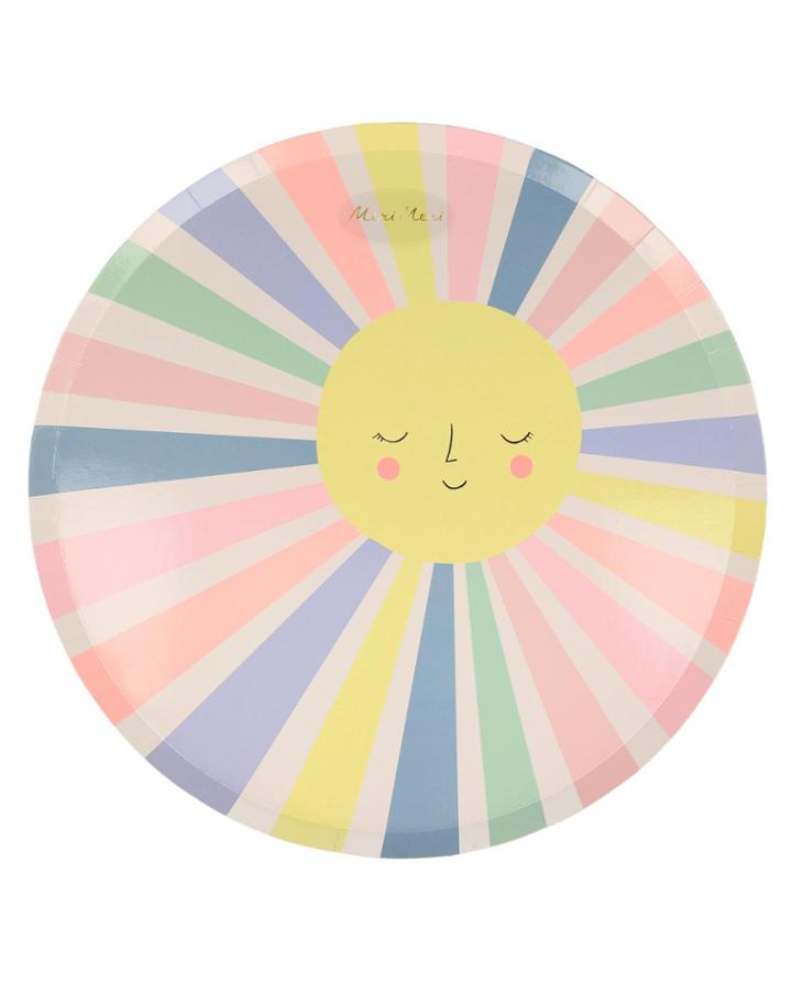 Meri Meri Rainbow Sun Dinner Plate Set