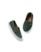 Perforated Suede Slip-on Sneaker