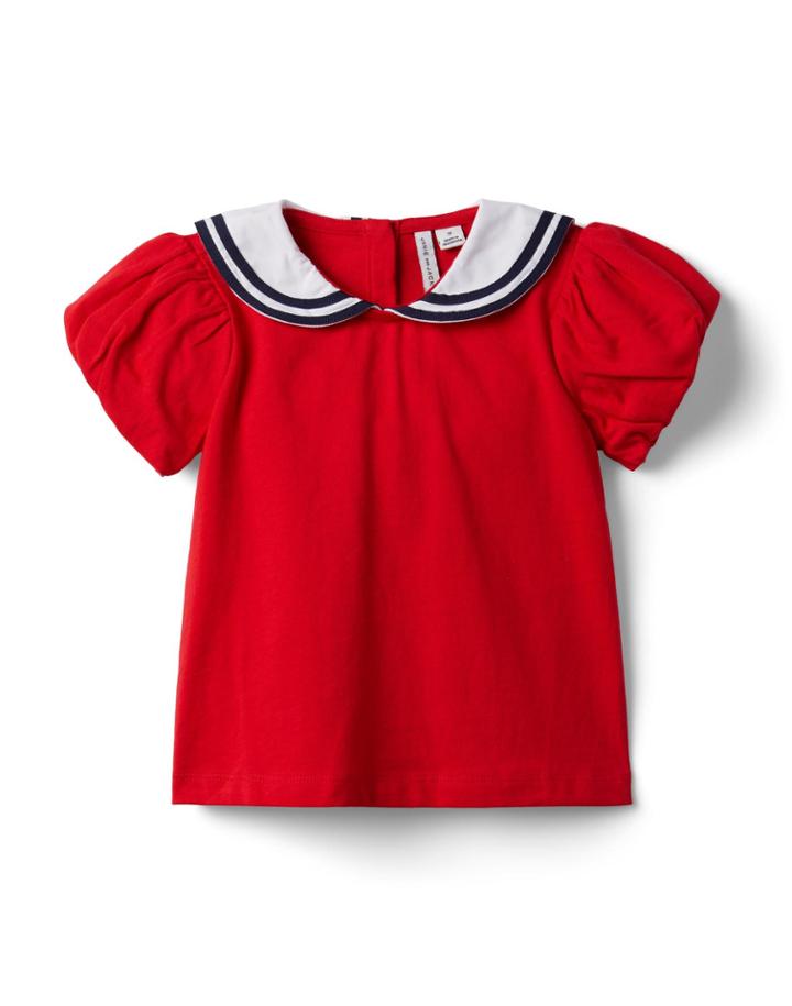 Bubble Sleeve Jersey Top