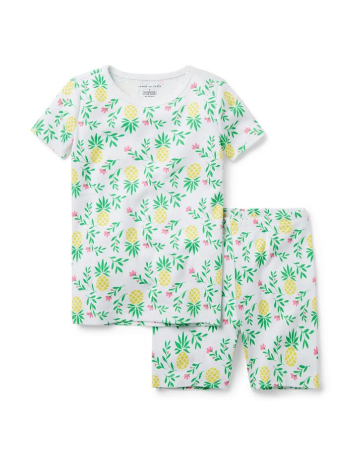 Pineapple Dreams Short Pajama Set
