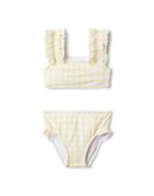 Gingham Ruffle Strap Recycled 2-piece Swimsuit