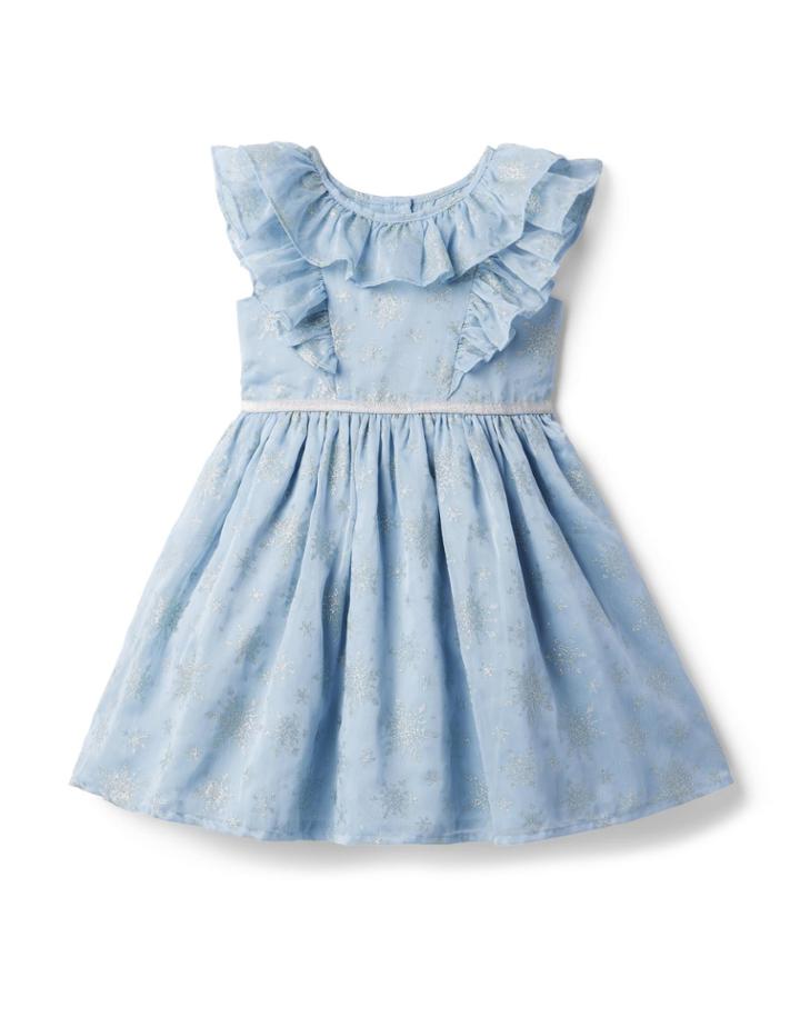 Disney Frozen Shimmer Snowflake Dress