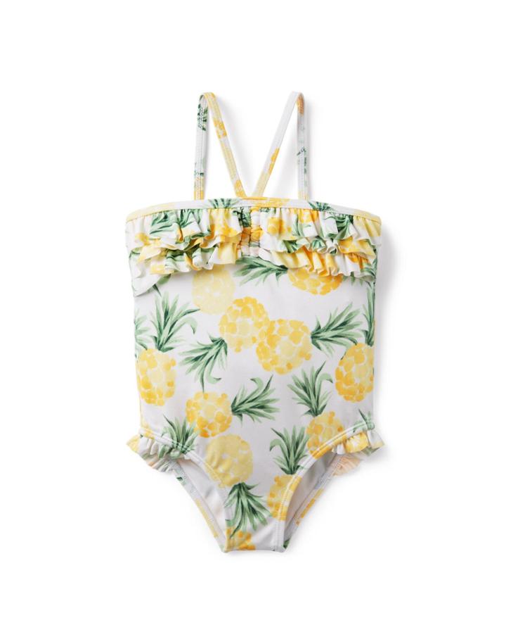 Pineapple Ruffle Swimsuit