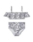 Palm Ruffle 2-piece Swimsuit