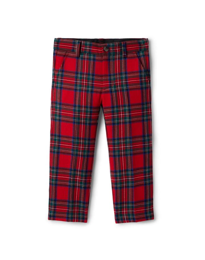 Plaid Wool Pant