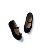 Velvet Bow Ballet Flat