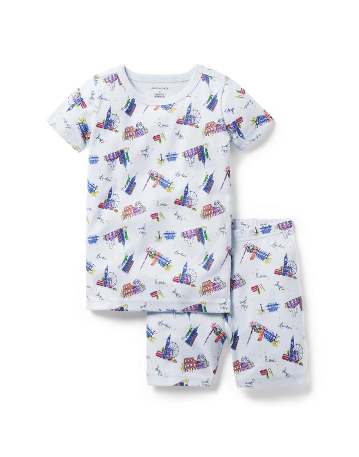 Good Night Short Pajamas In Cityscapes