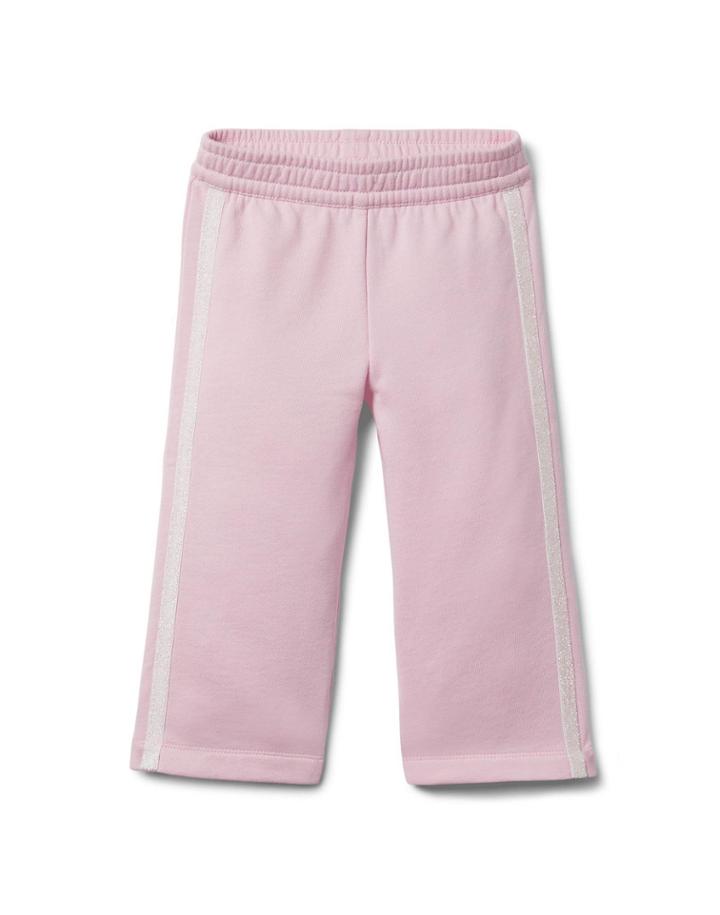 Glitter Side Stripe Wide Leg Pant