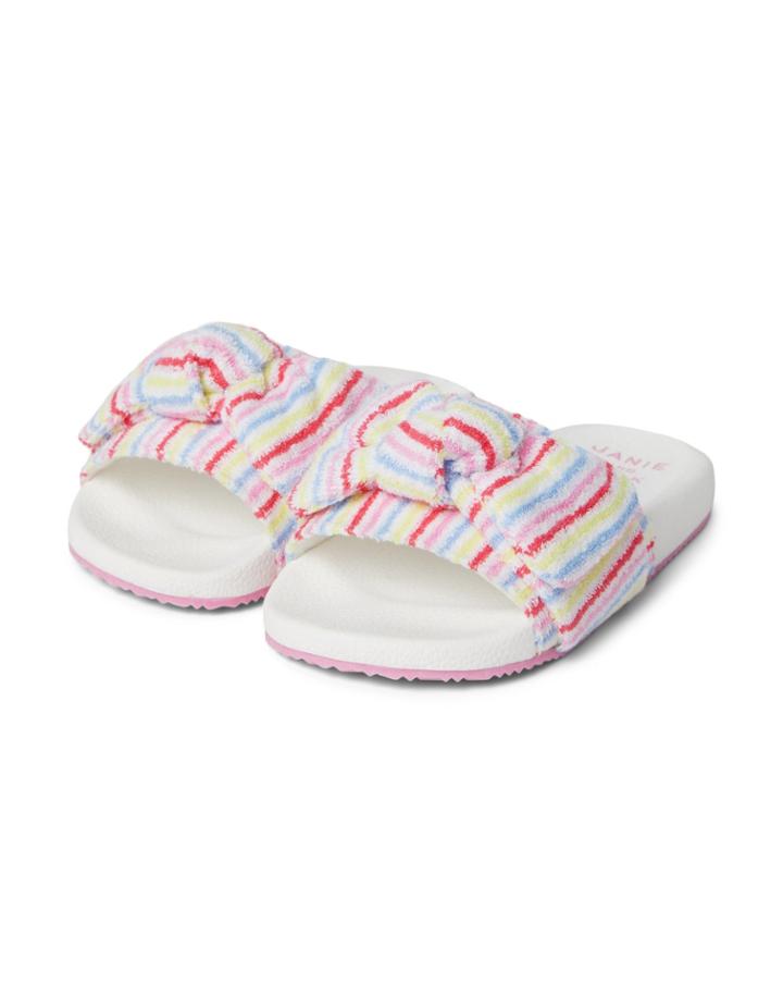Striped Terry Bow Pool Slide