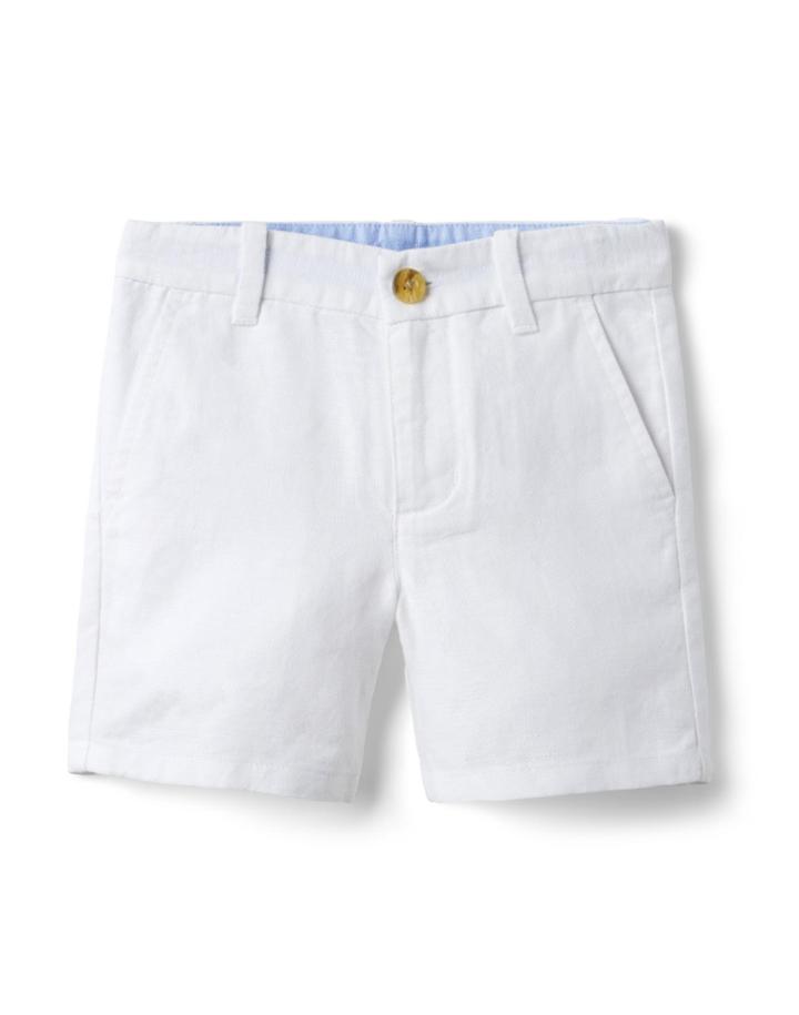 Linen-cotton Canvas Short
