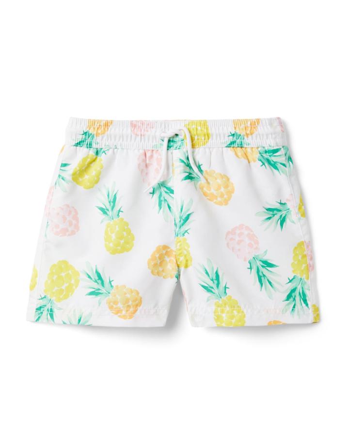 Pineapple Recycled Swim Trunk
