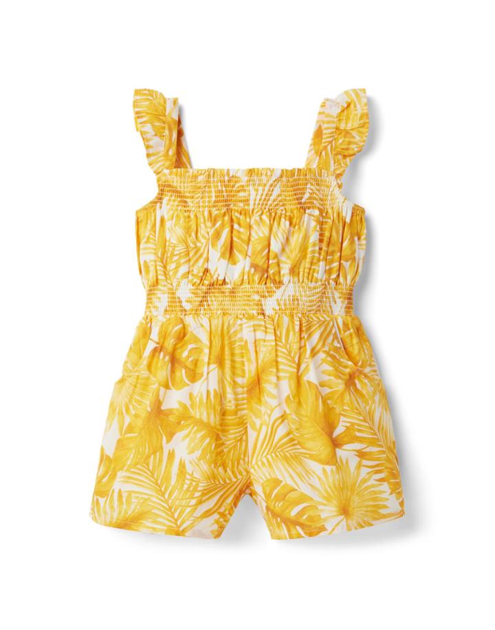 Palm Smocked Romper