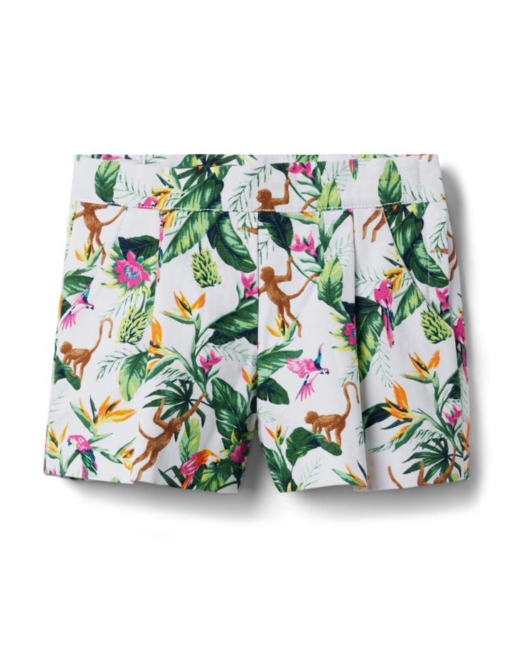 Tropical Jungle Canvas Short