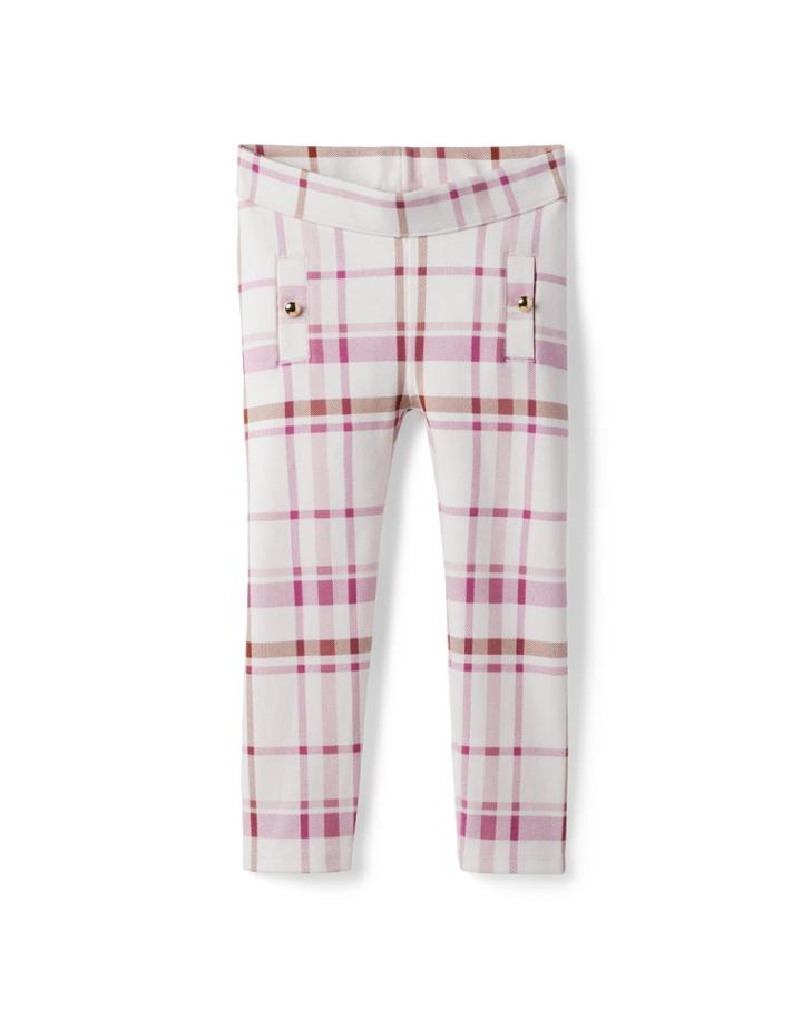 Plaid Ponte Pant