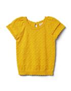 Textured Scallop Sleeve Sweater
