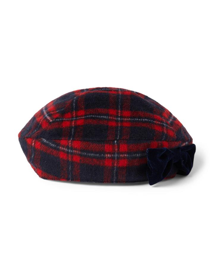 Plaid Twill Beret