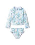 Floral Recycled Rash Guard Set
