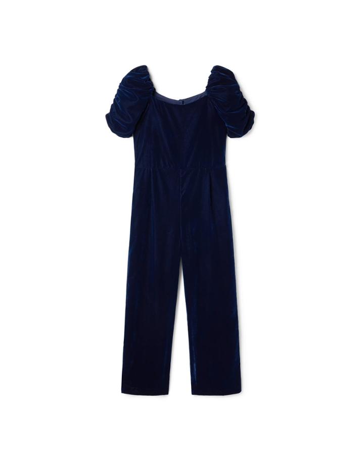 Velvet Wide Leg Jumpsuit