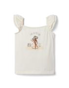 Fun In The Sun Ruffle Sleeve Top