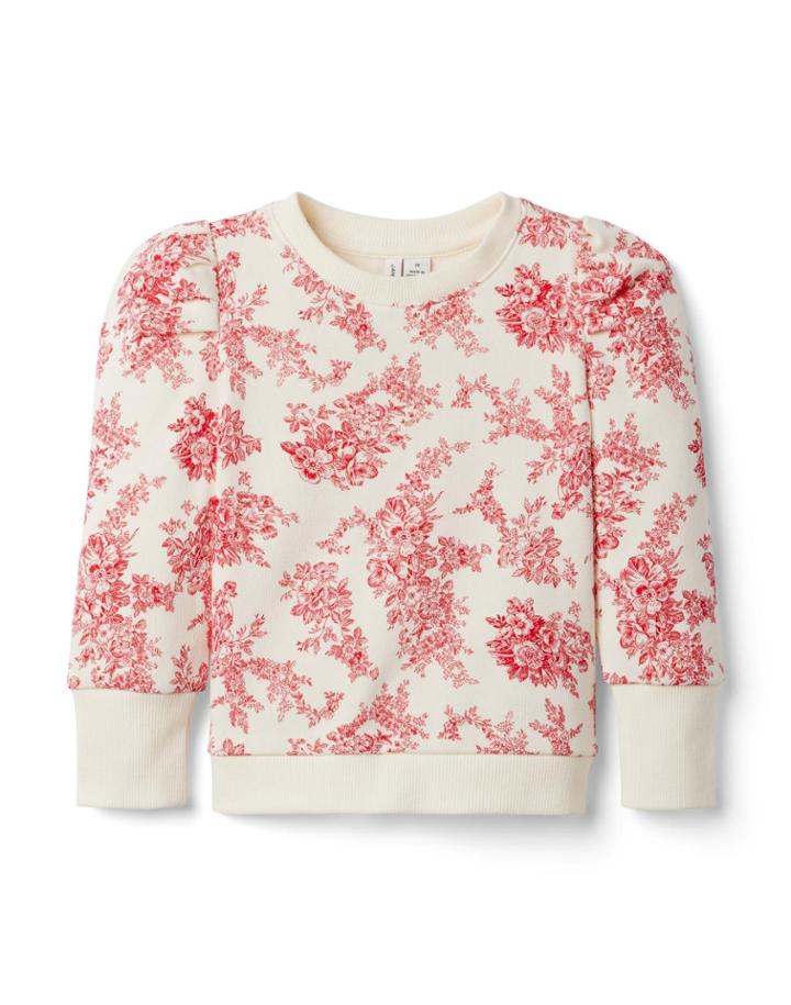 Floral Toile Sweatshirt