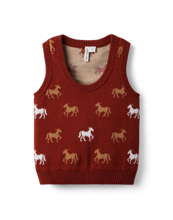 Horse Sweater Vest