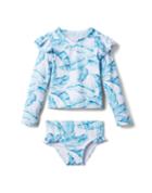 Palm Leaf Recycled Rash Guard Set