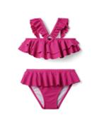 Ruffle Ring Halter 2-piece Swimsuit