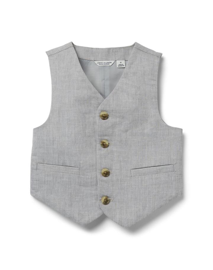 Linen Suit Vest