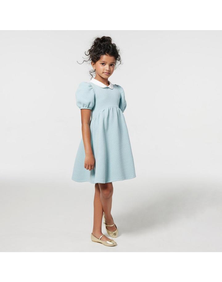 Quilted Puff Sleeve Dress