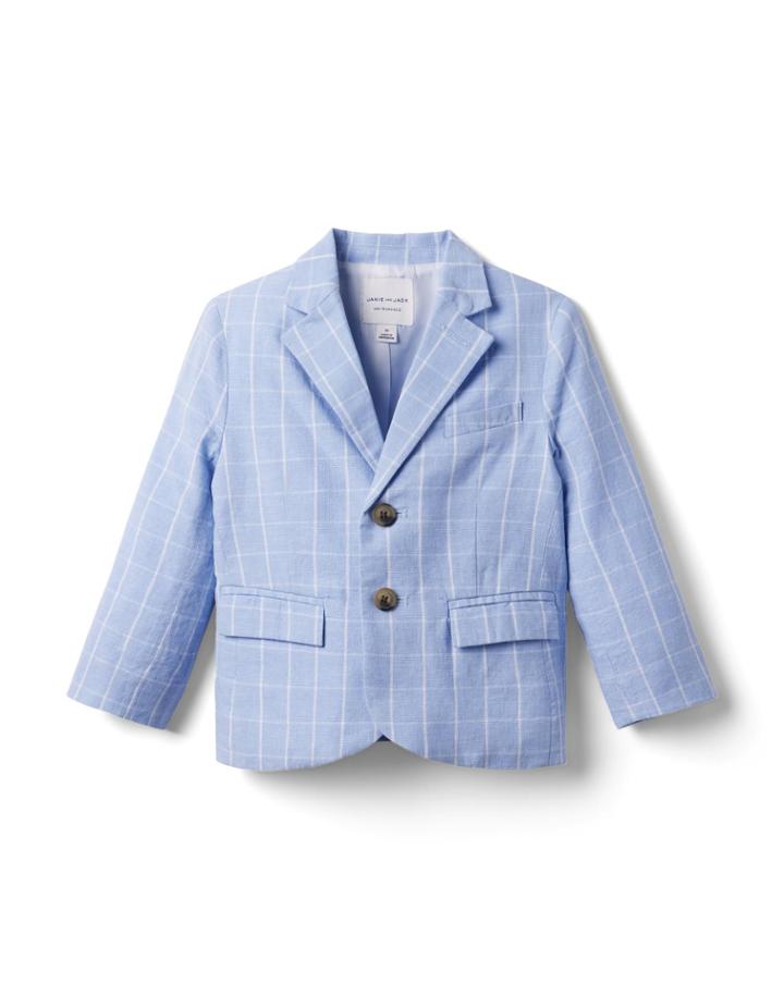Tattersall Linen Blazer