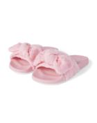 Floral Terry Jacquard Bow Pool Slide