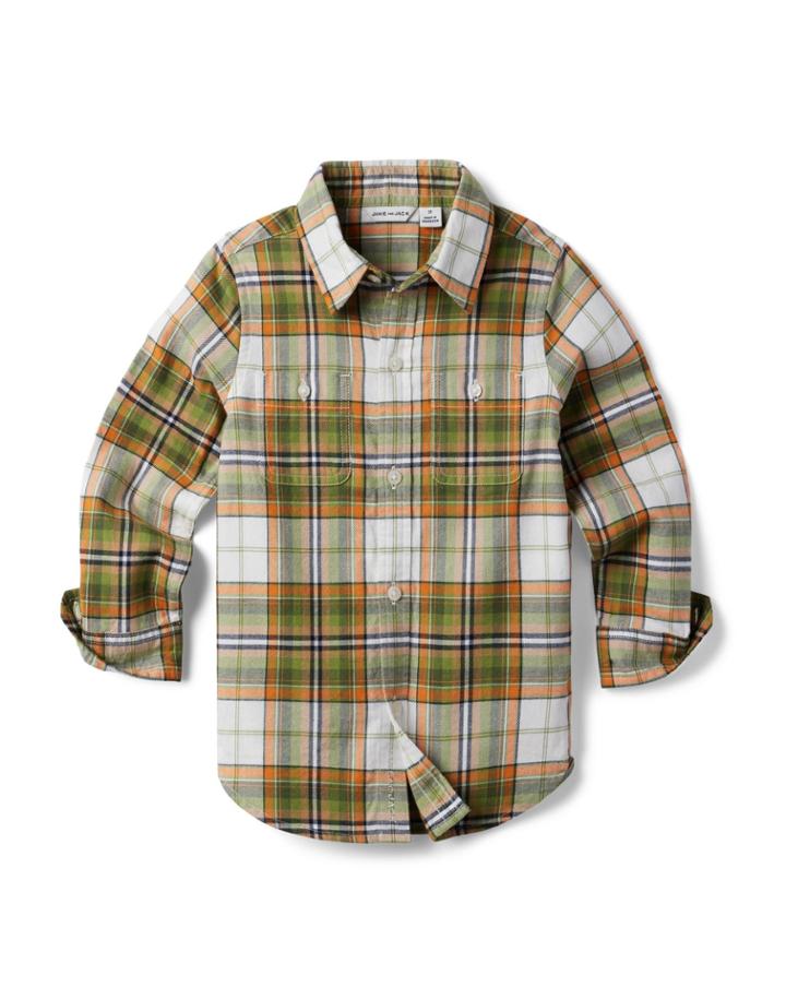 Plaid Brushed Twill Shirt