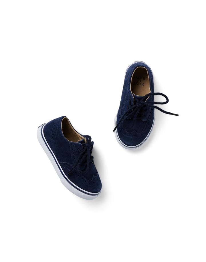Suede Wingtip Sneaker