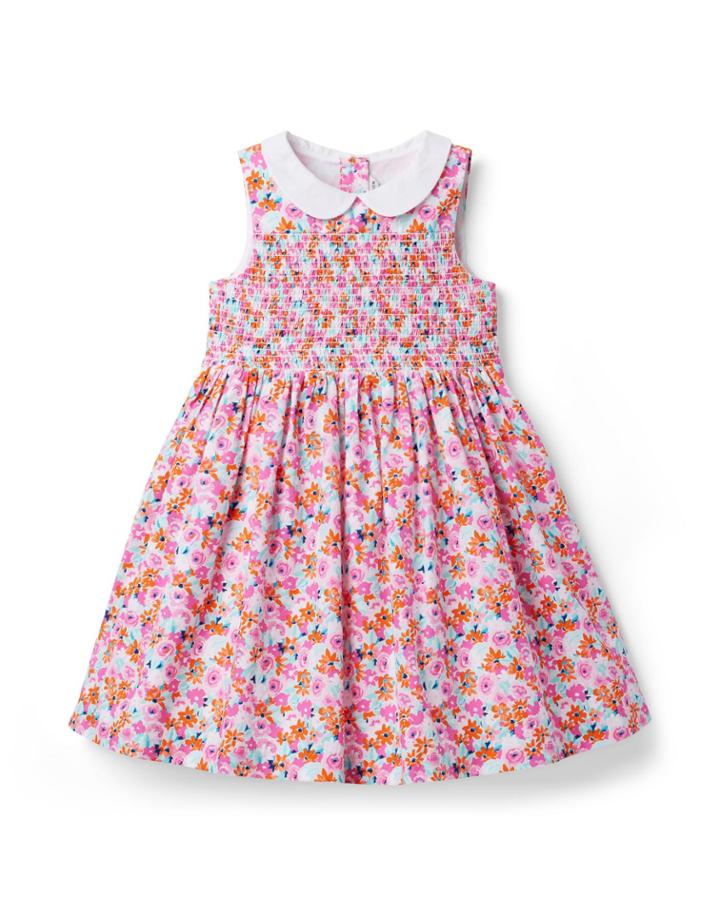 The Charlotte Ditsy Floral Smocked Sundress