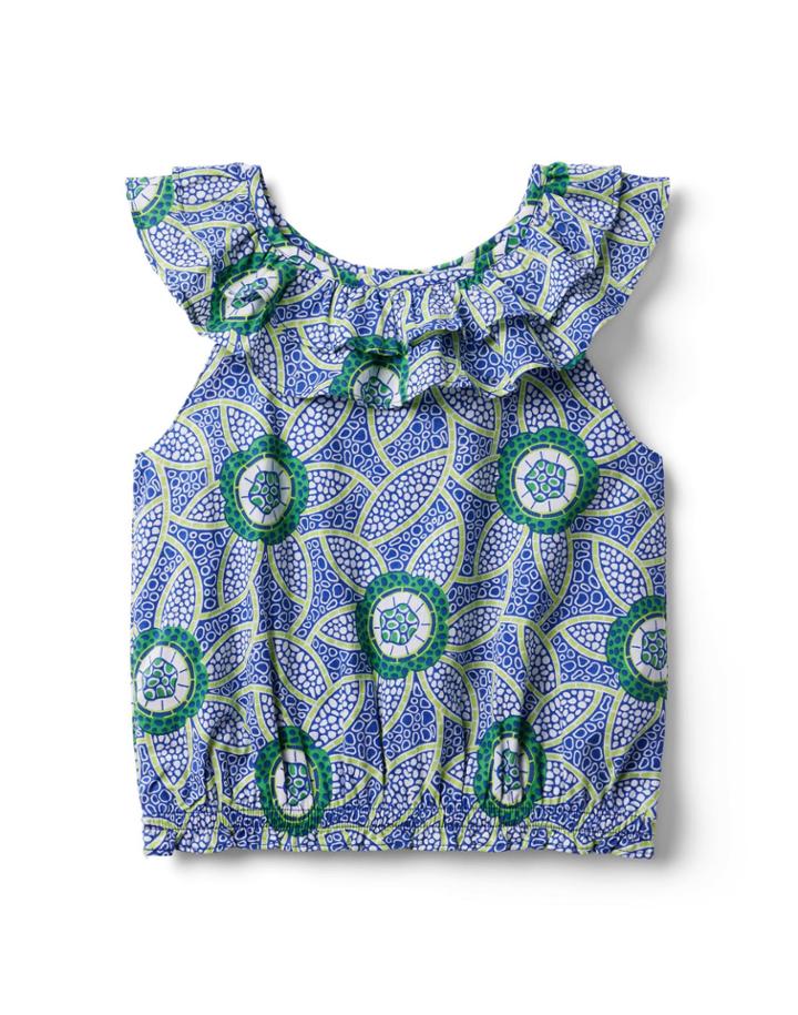 Kaavia James Floral Block Print Top
