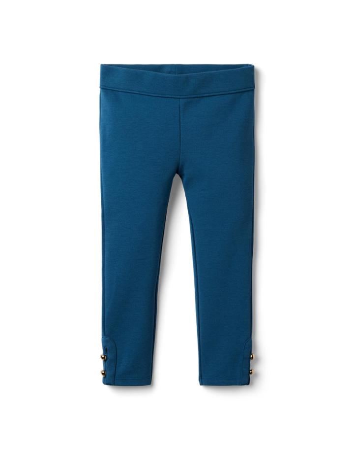 Button-cuff Ponte Pant