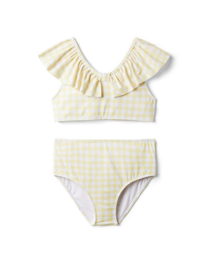 Gingham Ruffle Recycled 2-piece Swimsuit
