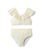 Gingham Ruffle Recycled 2-piece Swimsuit
