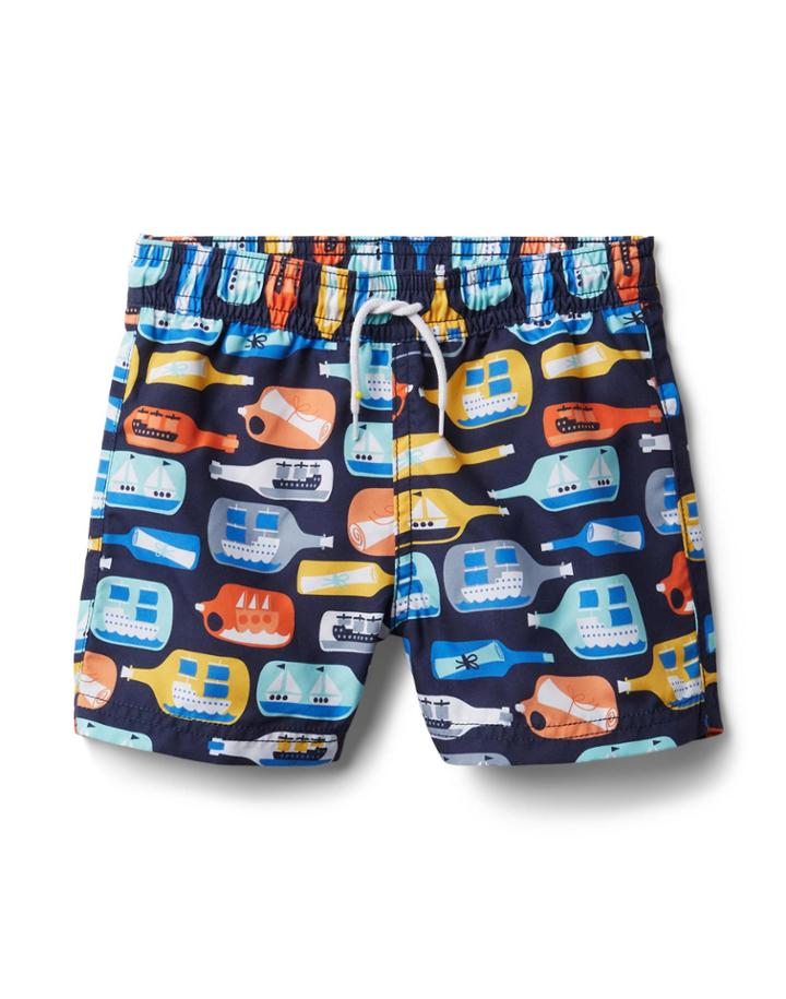 Message In A Bottle Swim Trunk