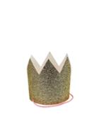 Meri Meri Gold Glitter Party Crown Set
