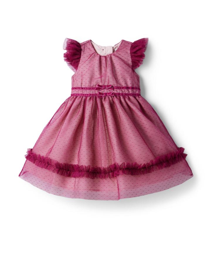 Ruffle Dot Tulle Dress
