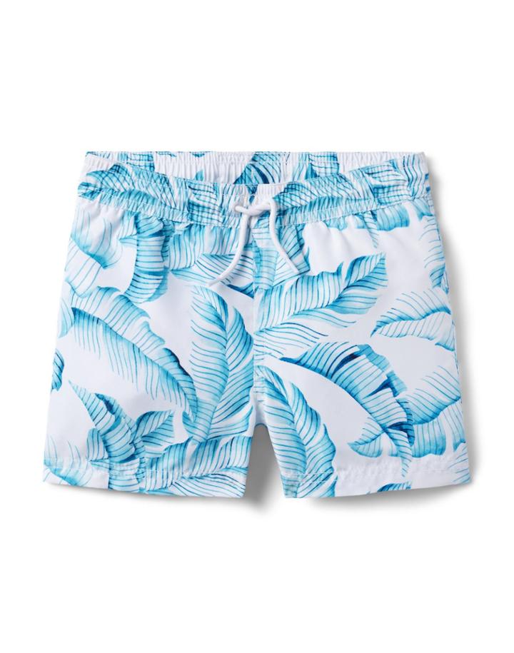Palm Leaf Recycled Swim Trunk