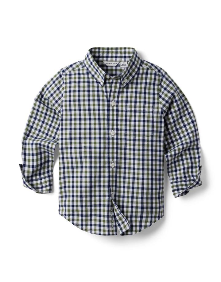 Gingham Poplin Shirt