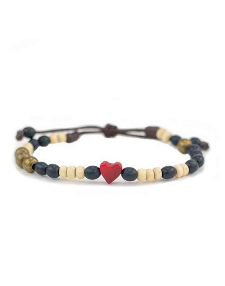 Love Is Project Tagua Heart Bracelet