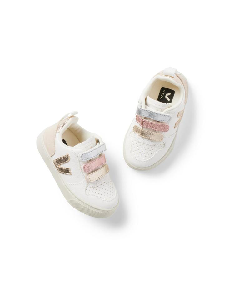 Toddler Veja V-10 Metallic Sneaker