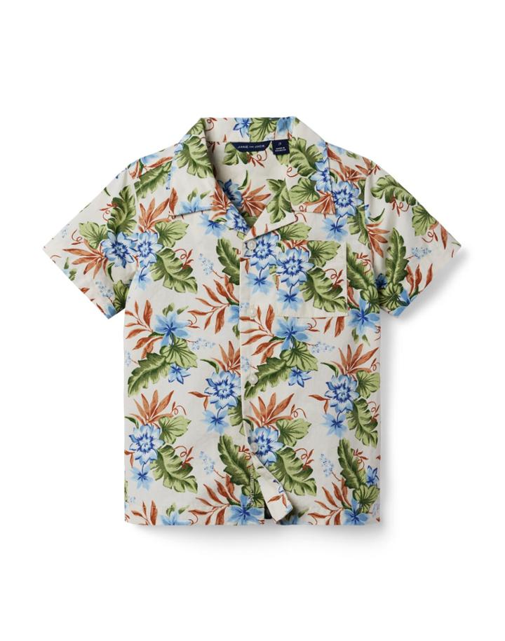 Tropical Floral Cabana Shirt